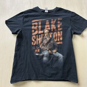 Blake Shelton Gildan Shirt Mens Large Black 2016 Tour Concert Tee T-Shirt